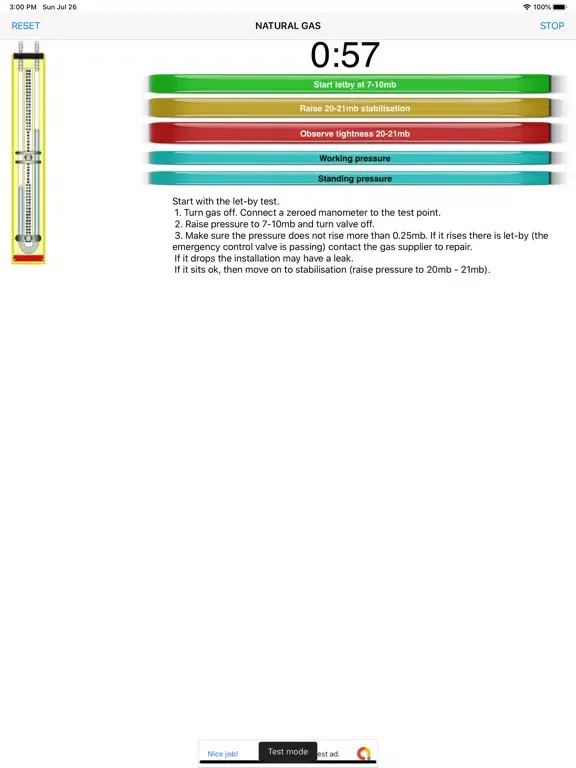 GB Gas Tightness Testing iPad  Ekran Görüntüleri
