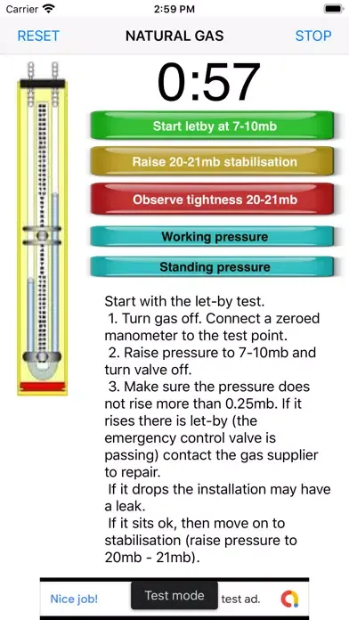 GB Gas Tightness Testing Ekran Görüntüleri