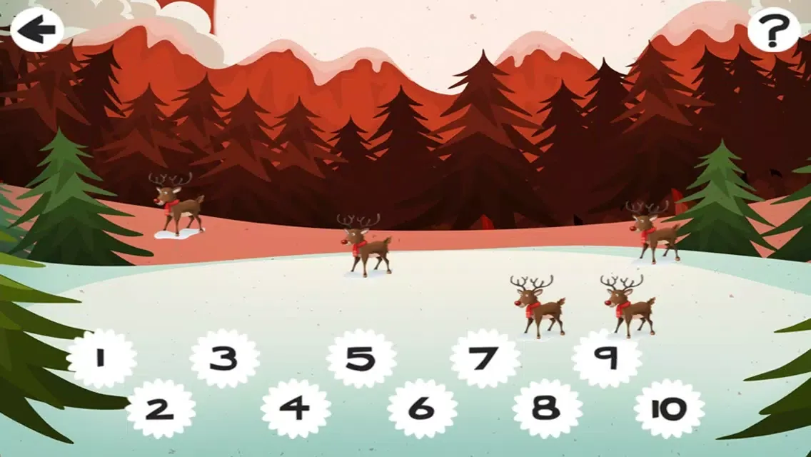A Christmas Counting Game for Children: Learn to Count the Numbers with Santa Claus Ekran Görüntüleri