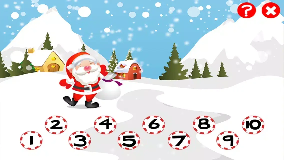 A Christmas Counting Game for Children: Learn to Count the Numbers with Santa Claus应用截图