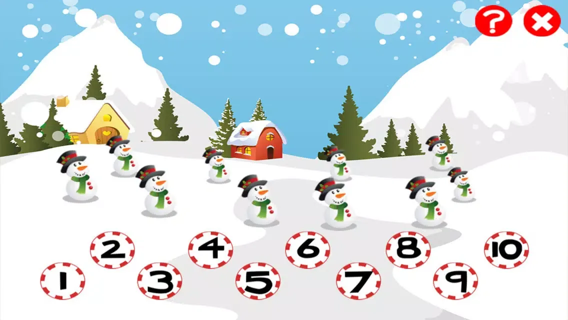 A Christmas Counting Game for Children: Learn to Count the Numbers with Santa Claus应用截图