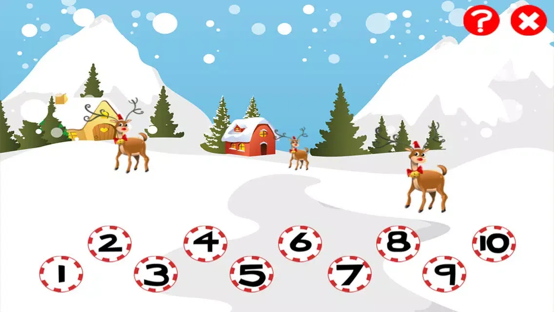 A Christmas Counting Game for Children: Learn to Count the Numbers with Santa Claus应用截图