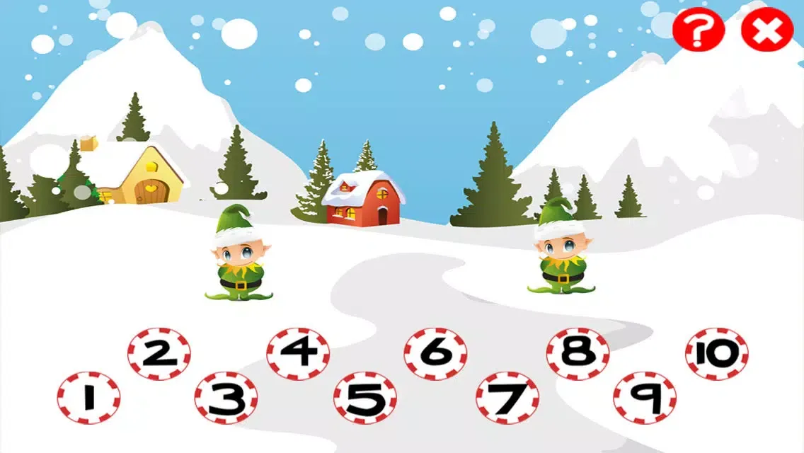 A Christmas Counting Game for Children: Learn to Count the Numbers with Santa Claus应用截图