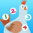 123 Farm counting game for children: Learn to count the numbers 1-10 with pets and animals of the barn 123 Farm counting game for children: Learn to count the numbers 1-10 with pets and animals of the barn