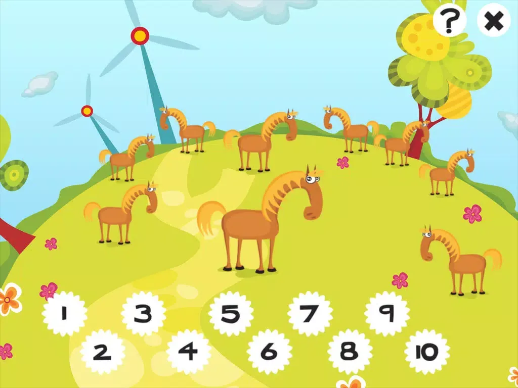 123 Farm counting game for children: Learn to count the numbers 1-10 with pets and animals of the barn iPad スクリーンショット