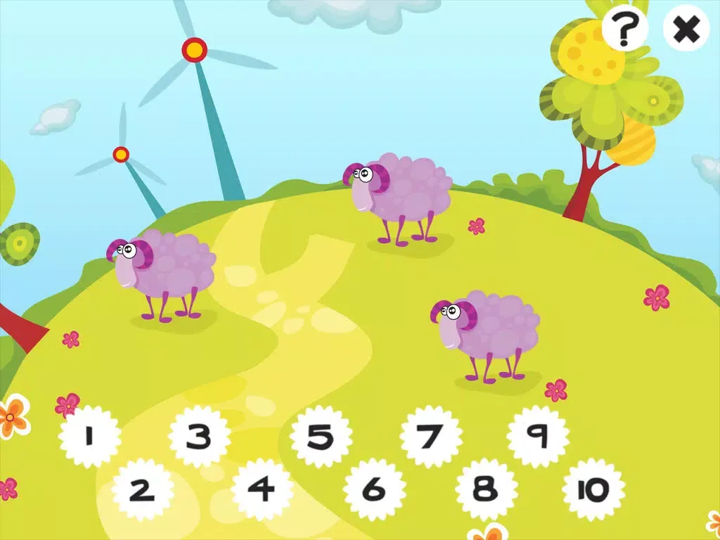 123 Farm counting game for children: Learn to count the numbers 1-10 with pets and animals of the barn iPad スクリーンショット