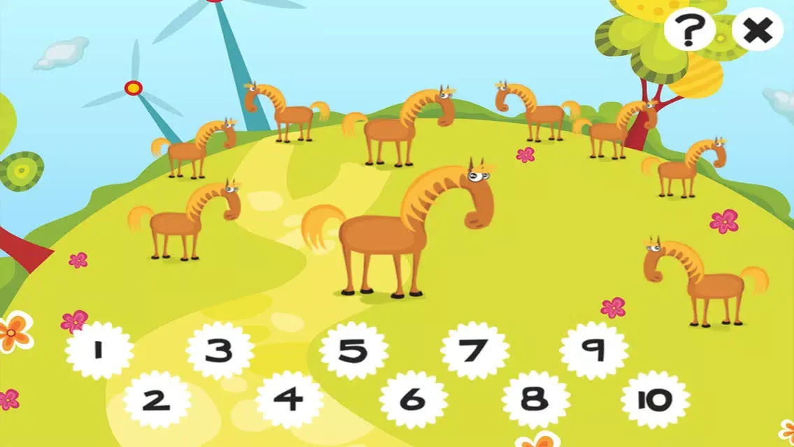 123 Farm counting game for children: Learn to count the numbers 1-10 with pets and animals of the barn スクリーンショット