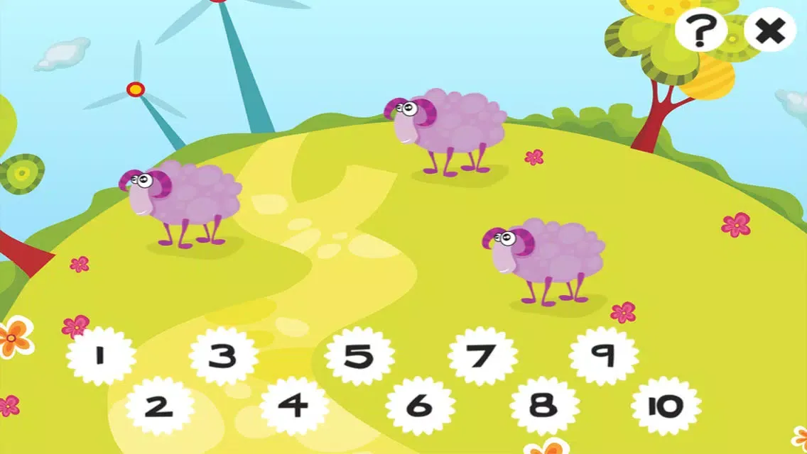 123 Farm counting game for children: Learn to count the numbers 1-10 with pets and animals of the barn スクリーンショット