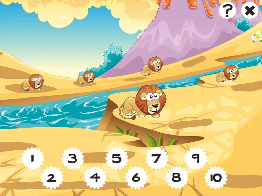 Capturas de pantalla de Savannah counting game for children: Learn to count the numbers 1-10 with safari animals iPad 