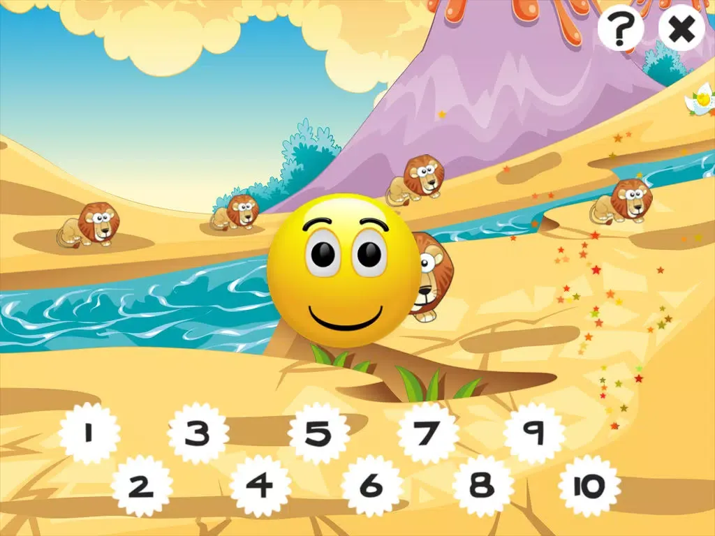 Capturas de pantalla de Savannah counting game for children: Learn to count the numbers 1-10 with safari animals iPad 