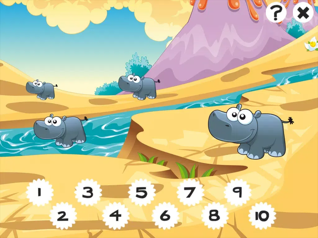 Capturas de pantalla de Savannah counting game for children: Learn to count the numbers 1-10 with safari animals iPad 