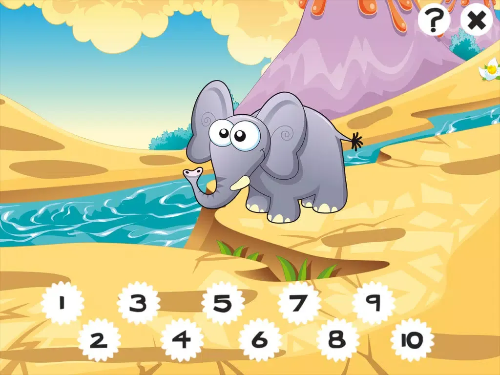 Capturas de pantalla de Savannah counting game for children: Learn to count the numbers 1-10 with safari animals iPad 