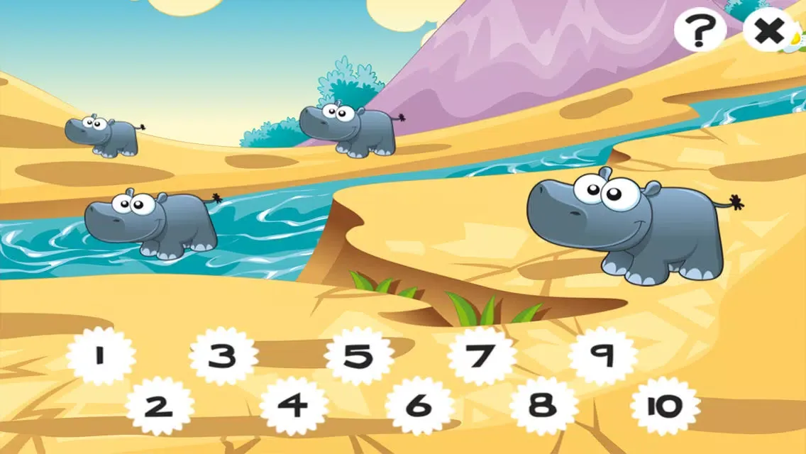 Capturas de pantalla de Savannah counting game for children: Learn to count the numbers 1-10 with safari animals