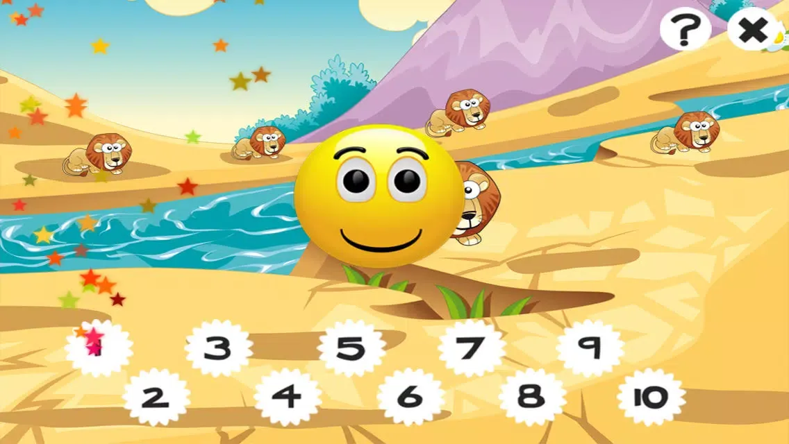 Capturas de pantalla de Savannah counting game for children: Learn to count the numbers 1-10 with safari animals