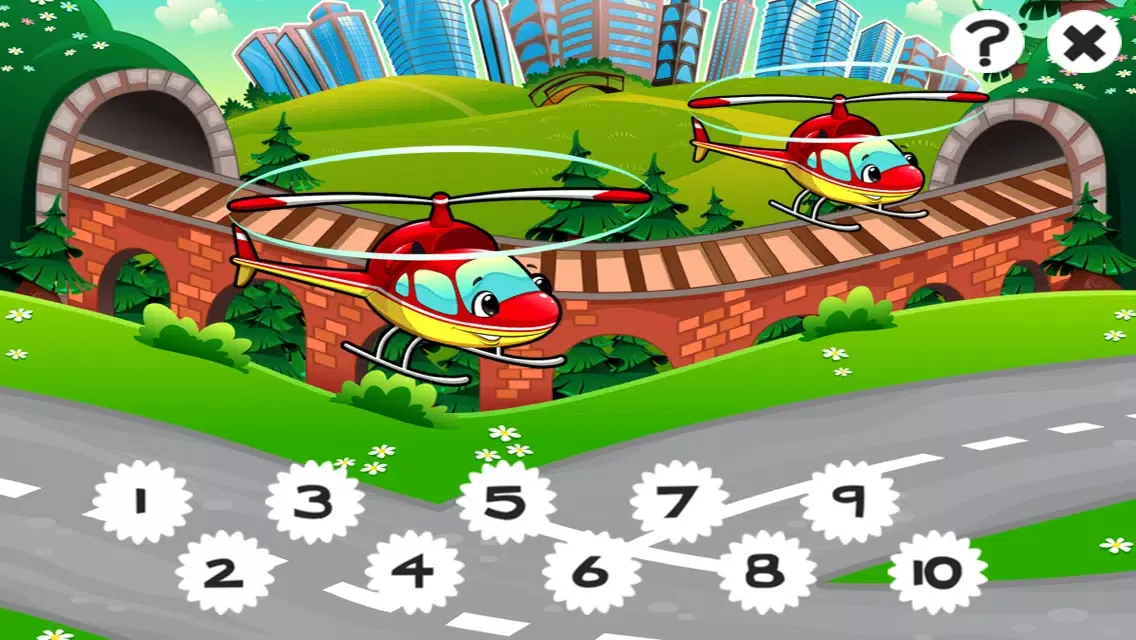 123 Cars Counting Game for Children: Learn to count the numbers 1-10 with vehicles of the city應用截圖
