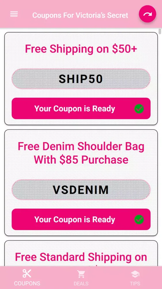Coupons for Victoria’s Secret应用截图