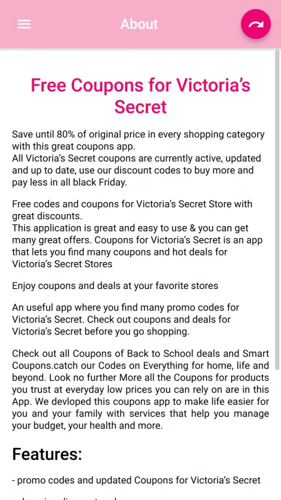 Coupons for Victoria’s Secret应用截图