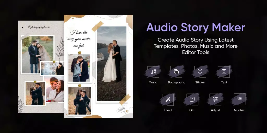 Audio Status Maker Story Maker Screenshots