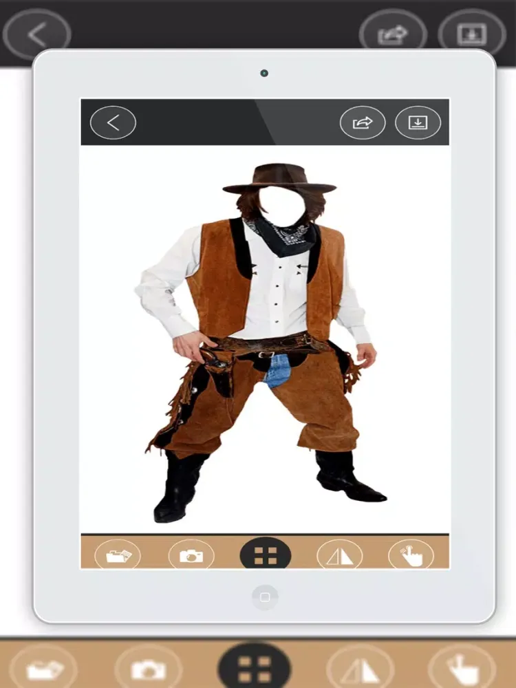 ภาพหน้าจอของ Cowboy photo suit dresses iPad 