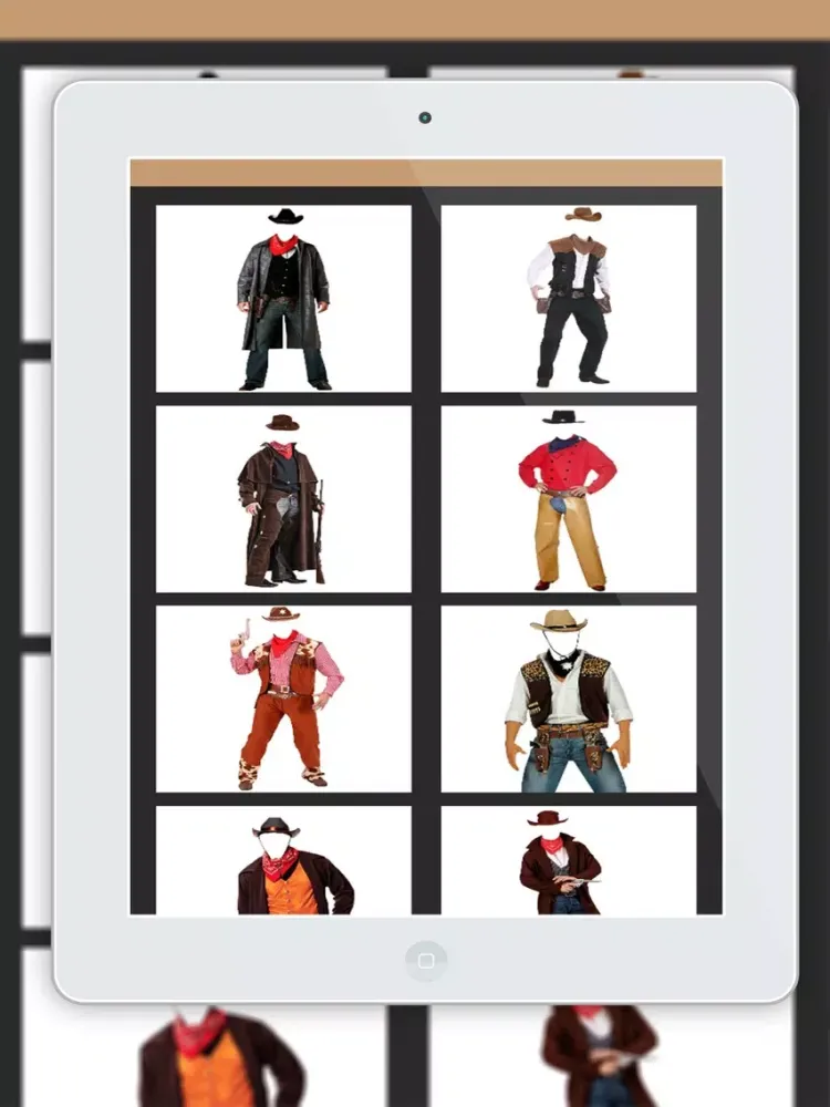 ภาพหน้าจอของ Cowboy photo suit dresses iPad 