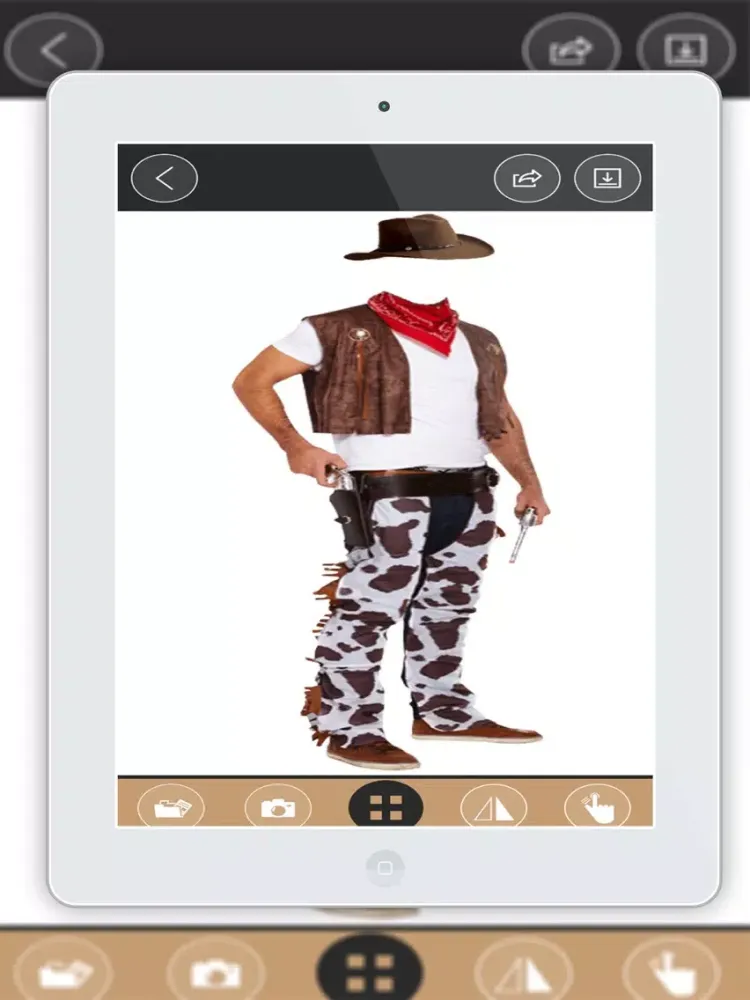 ภาพหน้าจอของ Cowboy photo suit dresses iPad 
