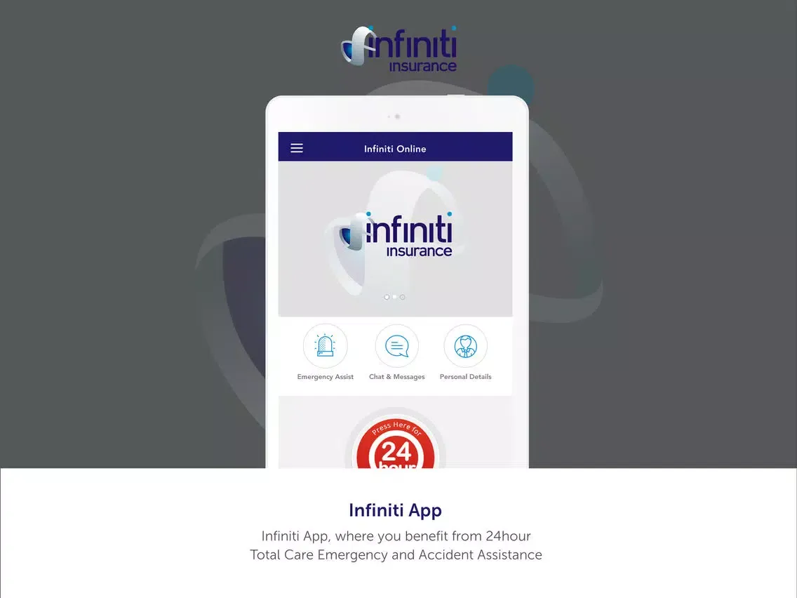 ภาพหน้าจอของ Infiniti Online iPad 