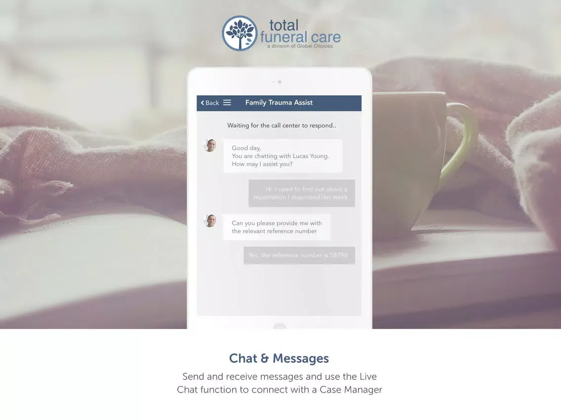 Скриншоты Total Funeral Care iPad 