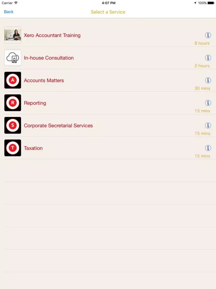 Capturas de tela do CPAC App iPad 