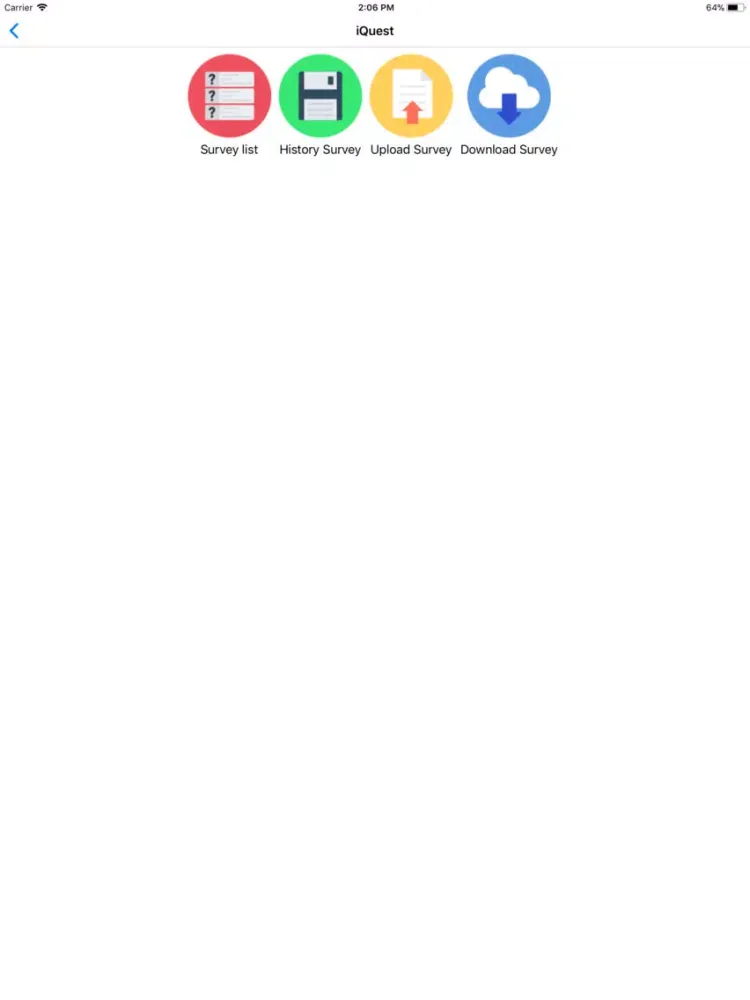 ภาพหน้าจอของ iQuestOffline iPad 