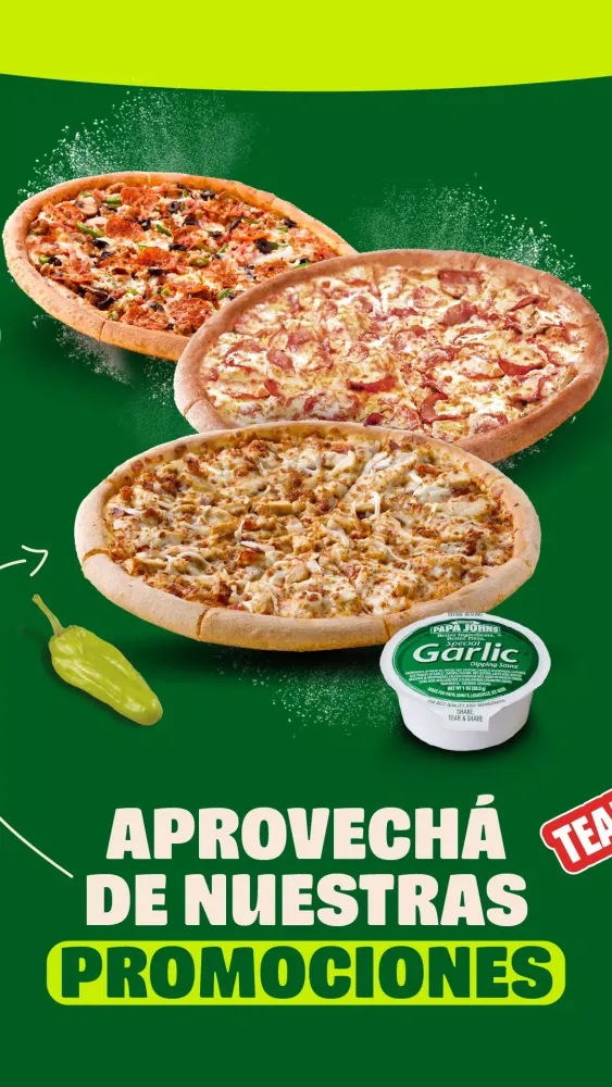Screenshot di Papa John's Costa Rica