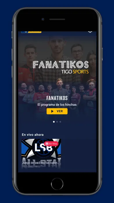 Screenshot di Tigo Sports Costa Rica