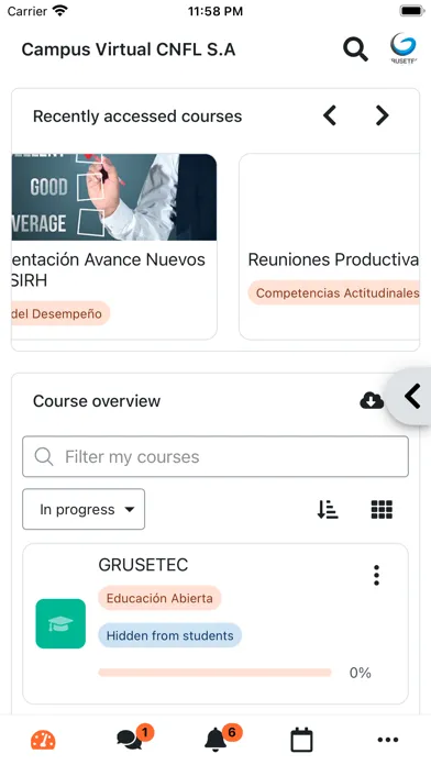 Campus Virtual CNFL S.A سکرین شاٹس