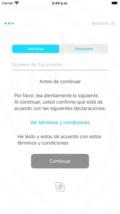 Capturas de pantalla de BIOmetric ID