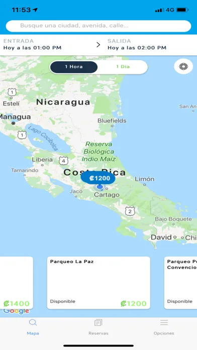 Parkapp Costa Rica Screenshots
