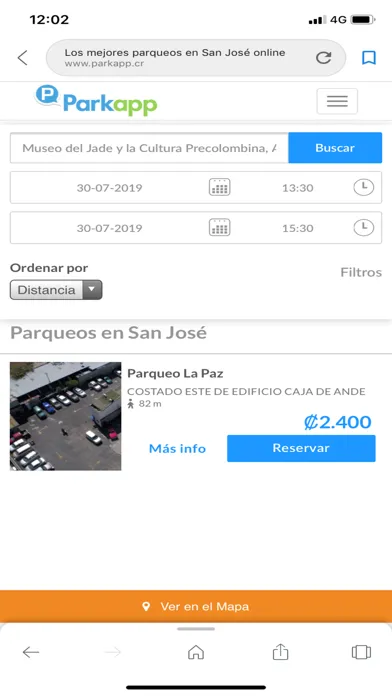 Parkapp Costa Rica Screenshots