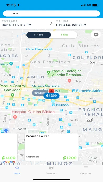 Parkapp Costa Rica Screenshots
