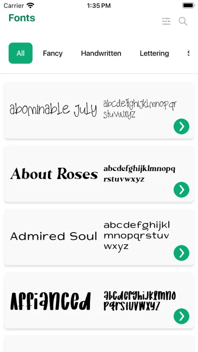 Fonts for DIY Space স্ক্রিনশট