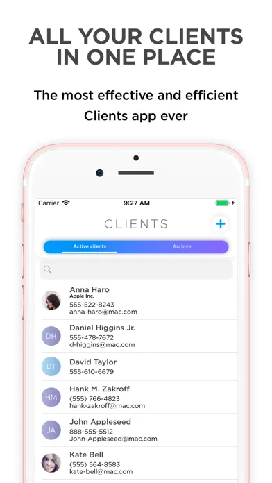Clients — CRM mobile, personal স্ক্রিনশট