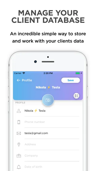 Clients — CRM mobile, personal স্ক্রিনশট