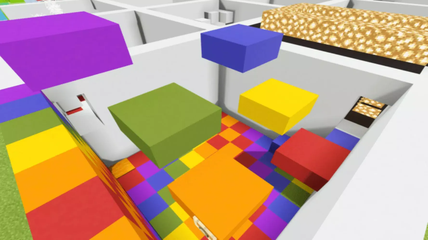 Parkour Grid MCPE Map Screenshots