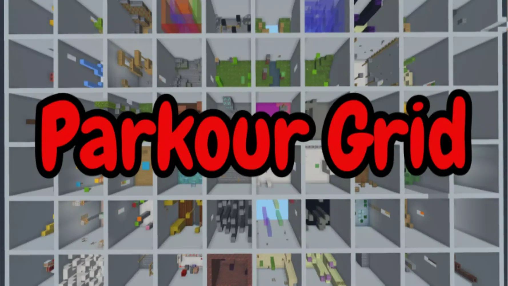 Parkour Grid MCPE Map Screenshots