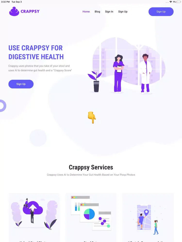 Crappsy: AI Digestive Health iPad 应用截图