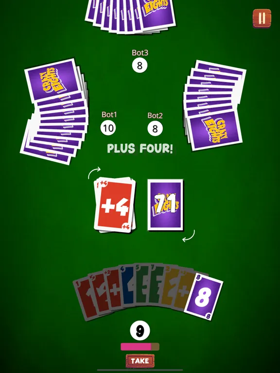 Crazy Eights Classic iPad  Screenshots