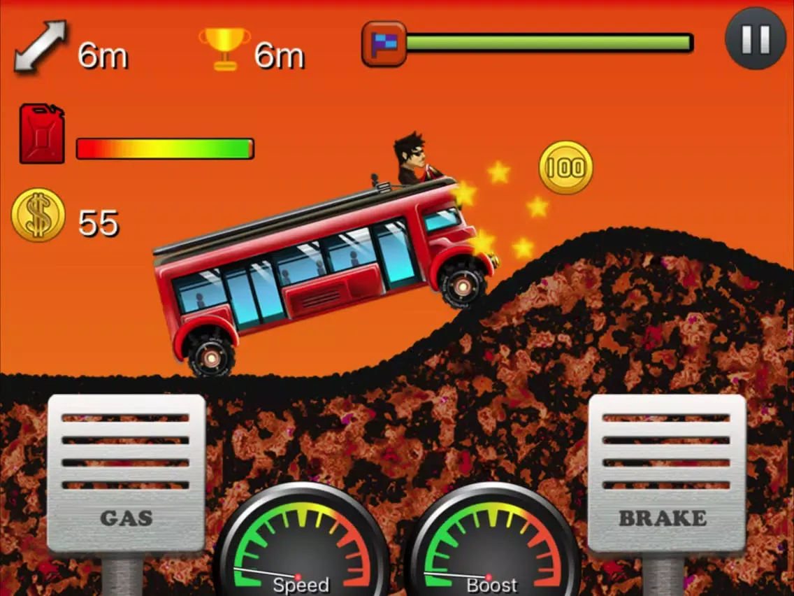 Ảnh chụp màn hình của Uphill Racing : Climber Legend iPad 