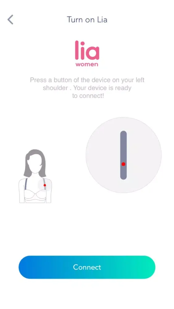 Ảnh chụp màn hình của Lia Posture Trainer