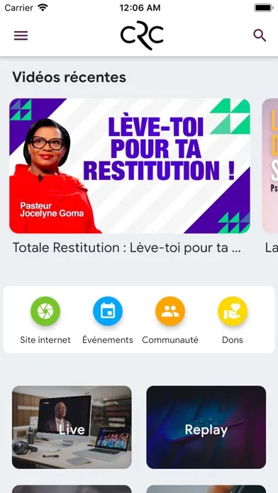 Capturas de pantalla de CRC International