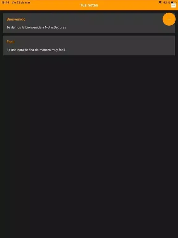 Notas Seguras DP iPad 应用截图