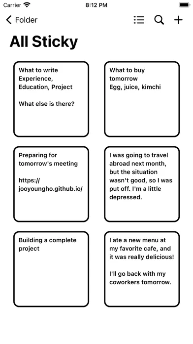 Sticky Cloud Screenshots