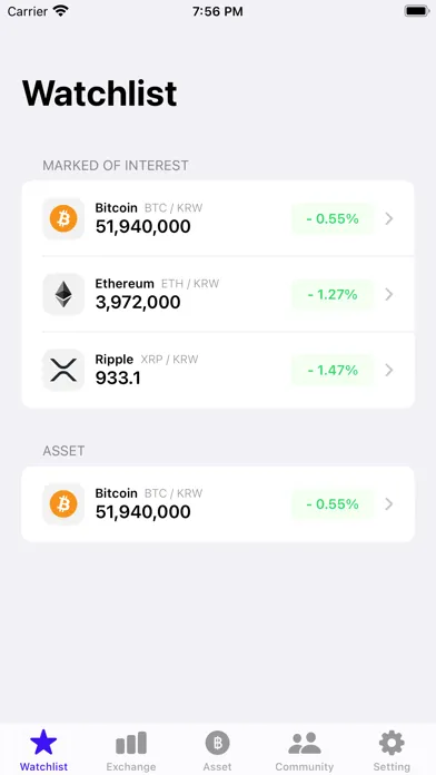 comoto - Coin mock investment应用截图