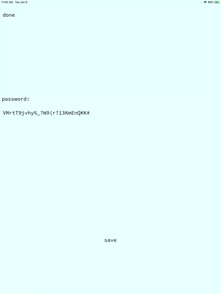 Password by Kilometer Creative iPad 應用截圖